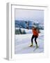 Happy Woman Skiing-null-Framed Photographic Print