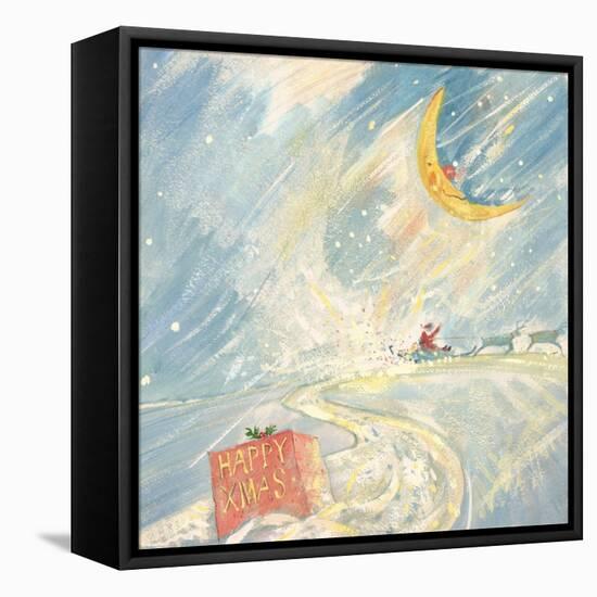 Happy Xmas-David Cooke-Framed Stretched Canvas