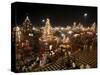 Har-Ki-Pauri Lit Up at Night During the Kumbh Mela, Haridwar, Uttarakhand, India, Asia-null-Stretched Canvas