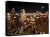 Har-Ki-Pauri Lit Up at Night During the Kumbh Mela, Haridwar, Uttarakhand, India, Asia-null-Stretched Canvas