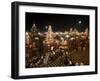 Har-Ki-Pauri Lit Up at Night During the Kumbh Mela, Haridwar, Uttarakhand, India, Asia-null-Framed Photographic Print