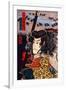 Hara Hayato No Sho Holding a Spear-Kuniyoshi Utagawa-Framed Giclee Print