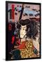 Hara Hayato No Sho Holding a Spear-Kuniyoshi Utagawa-Framed Giclee Print