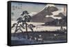 Hara-Ando Hiroshige-Framed Stretched Canvas