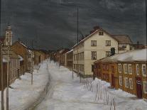 Street in Roros, 1902-Harald Oscar Sohlberg-Giclee Print