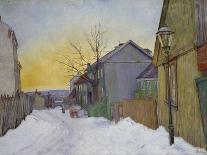 Street in Roros, 1902-Harald Oscar Sohlberg-Giclee Print