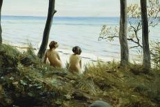 On the Beach, 1907-Harald Slott-Moller-Framed Giclee Print