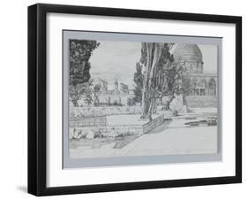 Haram, Mosque of Es-Sakrah, Illustration from 'The Life of Our Lord Jesus Christ'-James Tissot-Framed Giclee Print