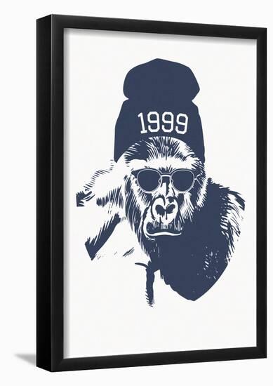 Harambe Hipster- 1999-null-Framed Poster