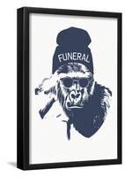 Harambe Hipster- Funeral-null-Framed Poster