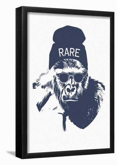 Harambe Hipster- Rare-null-Framed Poster