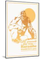 Harambe Love-null-Mounted Poster