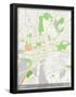 Harare, Zimbabwe Map-null-Framed Poster