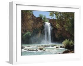 Harasu Falls, Grand Canyon, Arizona, USA-Anthony Waltham-Framed Photographic Print