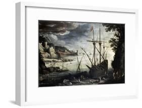 Harbor, 1611-Paul Bril-Framed Giclee Print