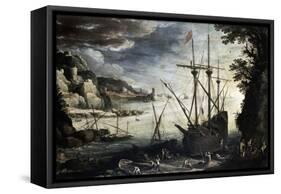 Harbor, 1611-Paul Bril-Framed Stretched Canvas