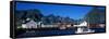 Harbor and Boats Hamnoey Lofoten Norway-null-Framed Stretched Canvas