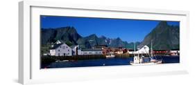 Harbor and Boats Hamnoey Lofoten Norway-null-Framed Photographic Print