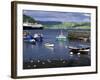 Harbor and Caledonian-Macbrayne Ferry, Oban, Scotland-Bill Sutton-Framed Photographic Print