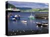 Harbor and Caledonian-Macbrayne Ferry, Oban, Scotland-Bill Sutton-Stretched Canvas