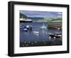 Harbor and Caledonian-Macbrayne Ferry, Oban, Scotland-Bill Sutton-Framed Photographic Print