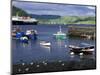 Harbor and Caledonian-Macbrayne Ferry, Oban, Scotland-Bill Sutton-Mounted Photographic Print