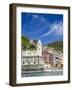 Harbor and Church of Vernazza, Cinque Terre, Italy-Terry Eggers-Framed Photographic Print