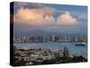 Harbor And City Viewed From Point Loma, Shelter Island Yacht Basin, San Diego, California, USA-null-Stretched Canvas