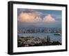 Harbor And City Viewed From Point Loma, Shelter Island Yacht Basin, San Diego, California, USA-null-Framed Photographic Print