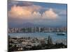 Harbor And City Viewed From Point Loma, Shelter Island Yacht Basin, San Diego, California, USA-null-Mounted Photographic Print