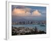 Harbor And City Viewed From Point Loma, Shelter Island Yacht Basin, San Diego, California, USA-null-Framed Photographic Print