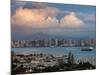 Harbor And City Viewed From Point Loma, Shelter Island Yacht Basin, San Diego, California, USA-null-Mounted Photographic Print