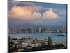 Harbor And City Viewed From Point Loma, Shelter Island Yacht Basin, San Diego, California, USA-null-Mounted Photographic Print