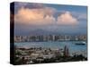 Harbor And City Viewed From Point Loma, Shelter Island Yacht Basin, San Diego, California, USA-null-Stretched Canvas