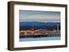 Harbor and Municipal Wharf at Dusk, Santa Cruz, California, USA-null-Framed Photographic Print