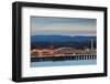 Harbor and Municipal Wharf at Dusk, Santa Cruz, California, USA-null-Framed Photographic Print