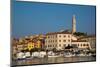 Harbor and skyline with Tower of Church of St. Euphemia, Old Town, Rovinj, Croatia, Europe-Richard Maschmeyer-Mounted Photographic Print