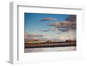 Harbor and Stearns Wharf, Santa Barbara, California, USA-null-Framed Photographic Print
