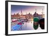 Harbor at Motlawa River with Old Town of Gdansk in Poland-Patryk Kosmider-Framed Photographic Print