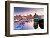 Harbor at Motlawa River with Old Town of Gdansk in Poland-Patryk Kosmider-Framed Photographic Print