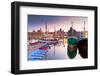 Harbor at Motlawa River with Old Town of Gdansk in Poland-Patryk Kosmider-Framed Photographic Print