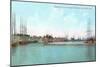 Harbor at San Pedro, California-null-Mounted Art Print