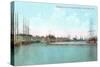 Harbor at San Pedro, California-null-Stretched Canvas