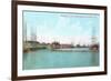 Harbor at San Pedro, California-null-Framed Art Print