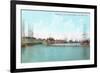 Harbor at San Pedro, California-null-Framed Art Print