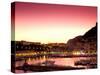 Harbor at Sunset, Monte Carlo, Cote D'Azure, Monaco-Sergio Pitamitz-Stretched Canvas