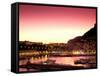 Harbor at Sunset, Monte Carlo, Cote D'Azure, Monaco-Sergio Pitamitz-Framed Stretched Canvas