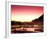 Harbor at Sunset, Monte Carlo, Cote D'Azure, Monaco-Sergio Pitamitz-Framed Photographic Print