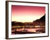 Harbor at Sunset, Monte Carlo, Cote D'Azure, Monaco-Sergio Pitamitz-Framed Photographic Print