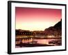 Harbor at Sunset, Monte Carlo, Cote D'Azure, Monaco-Sergio Pitamitz-Framed Photographic Print